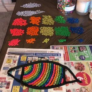 Custom Rainbow Face Mask